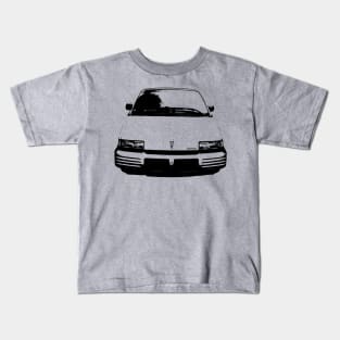 Pontiac Trans Sport 1990s American classic minivan monoblock black Kids T-Shirt